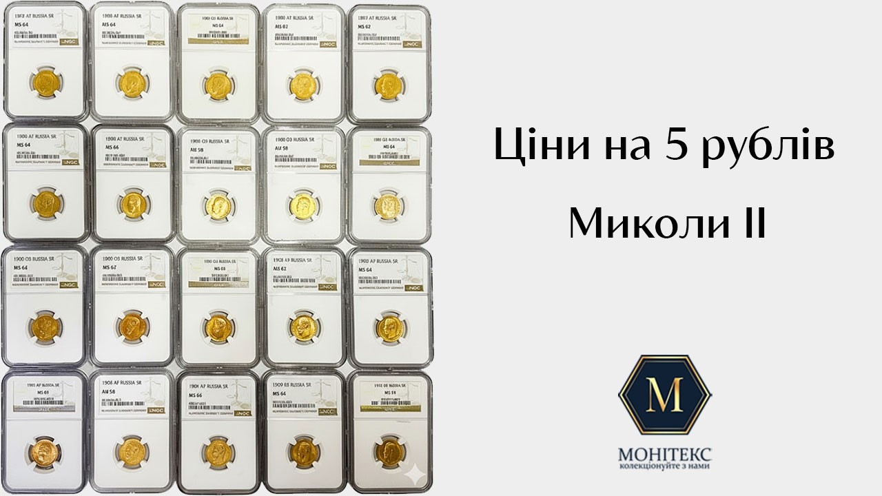 Золоті 5 рублів Миколи ІІ аналіз ціни з 2000-го року