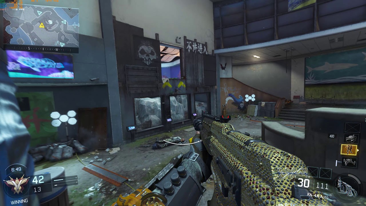 Call of Duty Black Ops 3 Aquarium TDM Nuke 500 Flawless PC Game Play