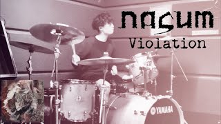 Nasum - Violation 【DRUMCOVER】Tomohiro Uchigasaki