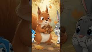 The Greedy Squirrel and the Lost Nuts 🐿️ | Moral Story for Kids | Learn to Share #kidsstories