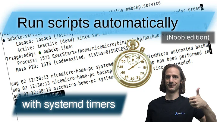 Running scripts periodically using systemd (timed automation)