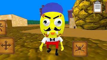 Sponge Horror Neighbor Escape 3D Mod - Level 11 - Gameplay