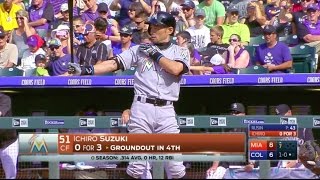 20160808 鈴木一朗擊出三壘安打MLB 3,000安達成 ICHIRO TRIPLES TO REACH 3,000-HIT