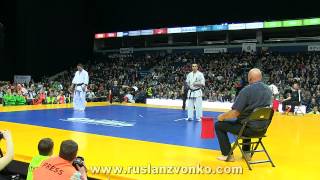 The 5th Karate World Cup Final heavyweight Dimitrov-Kubilius