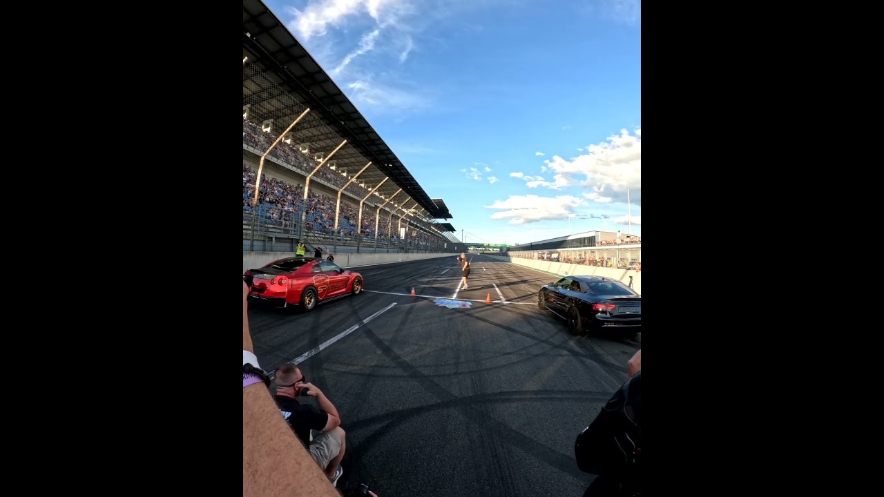 1620WHP Nissan GTR R35 Vs 1500 PS Audi S5 4 2T 10K Cashday L8Night Lausitzring Racing