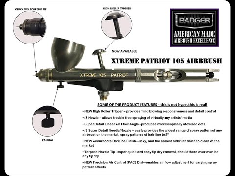 Badger XTREME Patriot 105 Unboxing & Initial Thoughts From CoastAirbrush