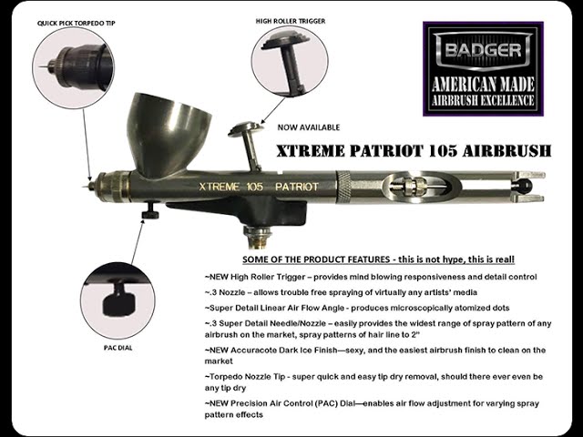 Badger Xtreme Patriot 105 Airbrush 