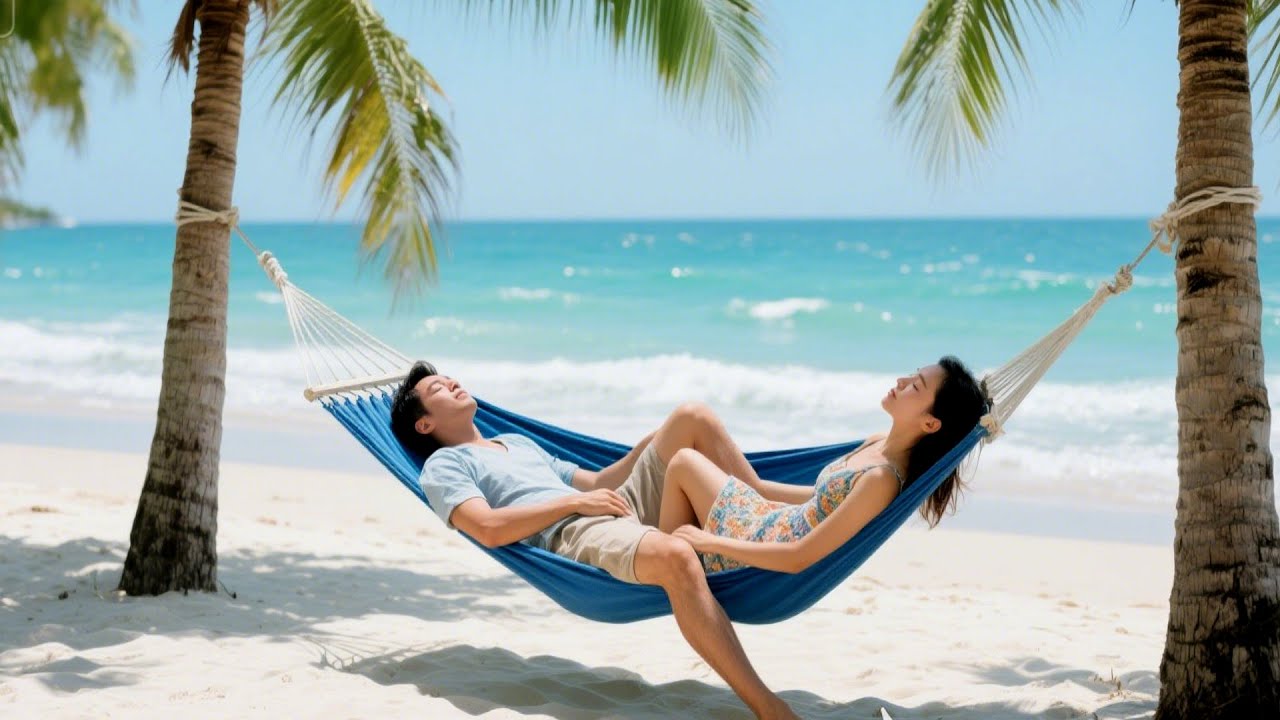 Tropical Beach Harmony Breaths Deeper Than Night For Deep Calm Sleep 🌊