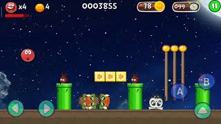 Red Hero 4 Ball Bounce Adventure - Level 3 screenshot 3