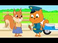 Família de Gatos - Detetive Policial Desenho Animado em Português Brasil