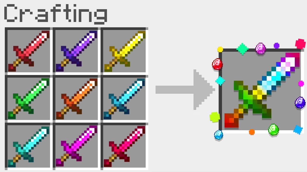 Minecraft UHC but you can craft SWORDS from any item you want Minecraft UHC but you can craft SWORDS from any item you want