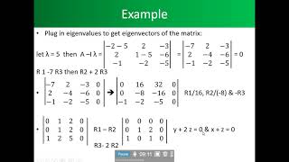 Dr  Emanuel's Lecture 11 Eigenvectors