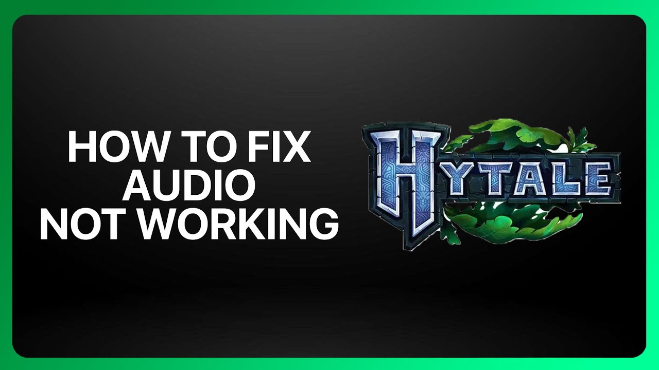 How To Fix “Audio Not Working” In Hytale 2026! Tutorial