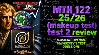 MTH 122 25/26 makeup test 2 Review