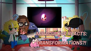 MIRACULOUS LADYBUG REACTS - To transformations?! (Gacha Club)