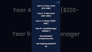 Realistic Cybersecurity Career Progression Timeline #shorts
