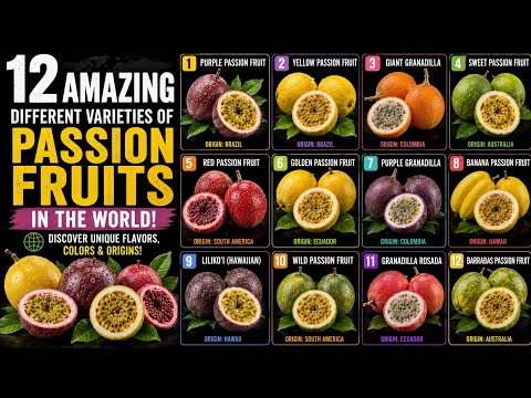 12 Amazing Passion Fruit Varieties Around the World 💜💛 | Different Types of Passion Fruits
