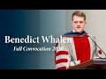 Benedict Whalen | Fall Convocation 2020