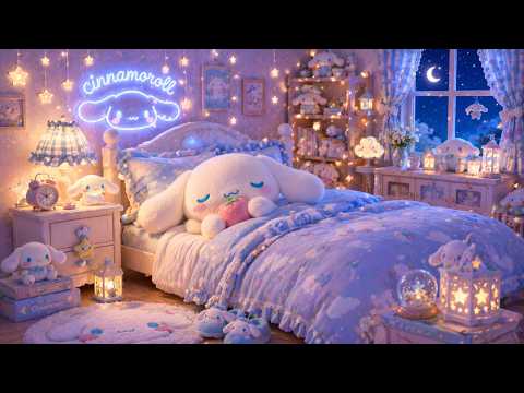 Cinnamoroll Sleepy Piano 🌙✨ Cozy Night Music for Deep Sleep, Relaxation & Sweet Dreams