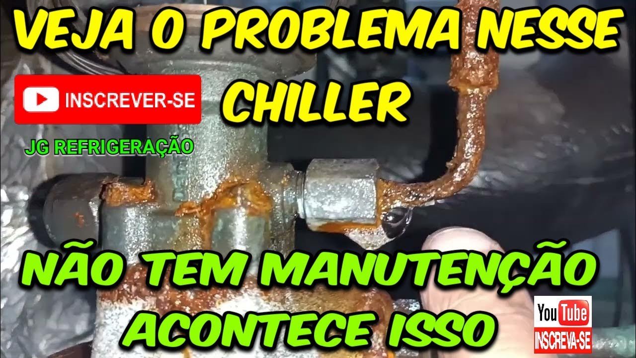 Chiller com problema no transdutor