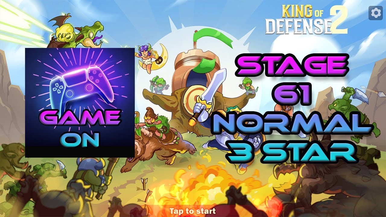 King Of Defense 2 | Level 61 | Normal 3 Star | Boss Stage | Walkthrough | Game Play | MOD APP