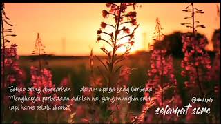 Pemandangan sore hari (ucapan selamat sore)