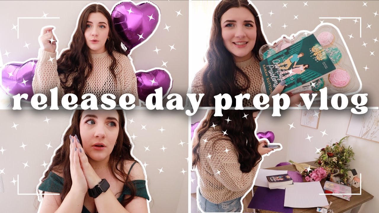 prepping for a book release vlog | self-publishing a book - YouTube