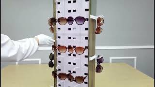 1564972 Eyewear Sunglass Reading Glass Pair Display Stand Wood Cabinet   3d Instructions