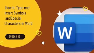 How to Insert Symbols and Special Characters in Microsoft Word!