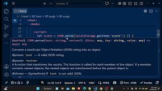 UOC 4 MODULE 10.1 Rock Paper Scissors Game Using JavaScript Object and JSON.