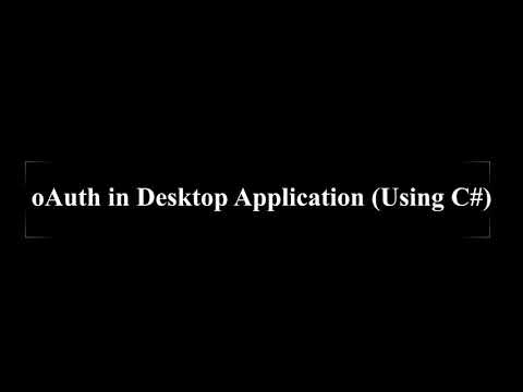 oAuth in Desktop Application using C# (Shopify oAuth)