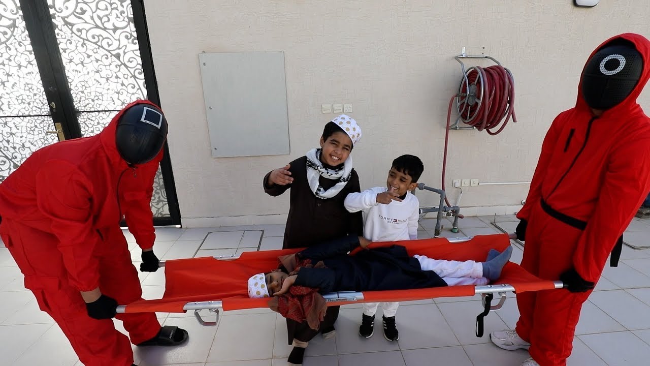 لعبه الحبار انس اغمى عليه بسبب الحبار  شوفوا يويو ايش سوا !!