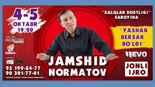 Jamshidbek Normatov - Yashab bersak bo'ldi nomli konsert dasturi 2023 image