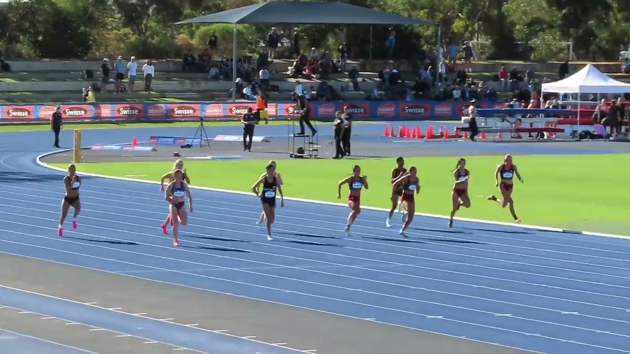 Ht4. 100m U20 Women, 2024 Australian Championships, Adelaide 11 April 2024