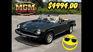 1982 Fiat Spider-SOLD!