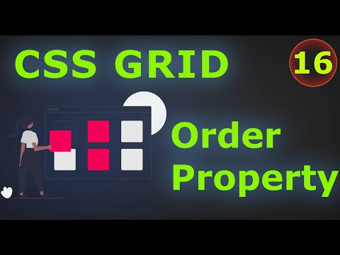 CSS Grid Order Property - 16 | CSS Grid తెలుగులో [4K]