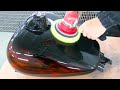 How to finish mirror surface / Painting method Real flame with Harley-Davidson・カスタムペイント