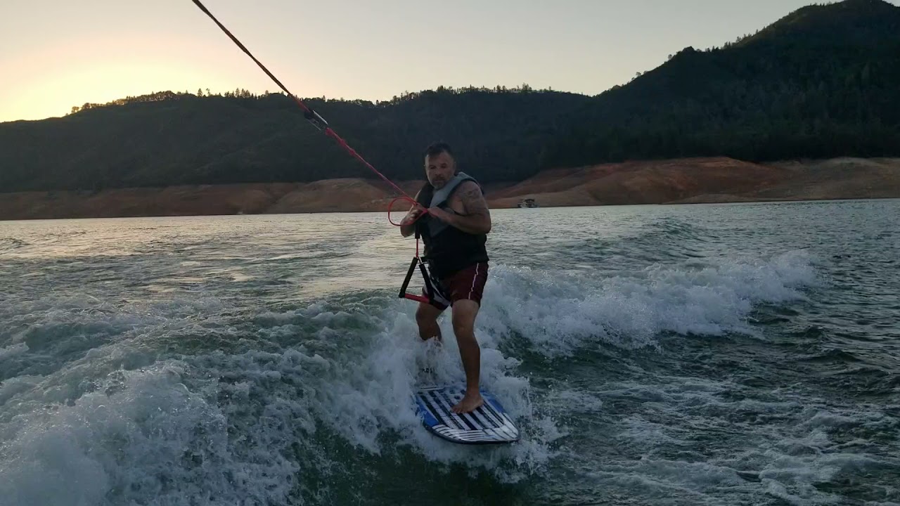 First time on my Happy Pill Wakesurfer - YouTube