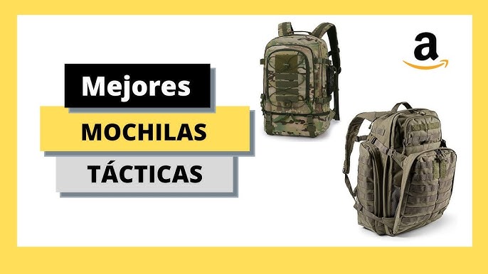 HUNTVP Militar MOLLE Mochila Caza Mochila Equipo Táctico Mochila Asalto  Pack 25L, Marrón, Mochilas de viaje