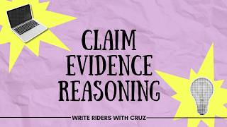 Setting up your Claim-Evidence-Reasoning paragraph.