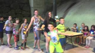 Camp Huston Chicken Dance at the Session 1 celebration dance