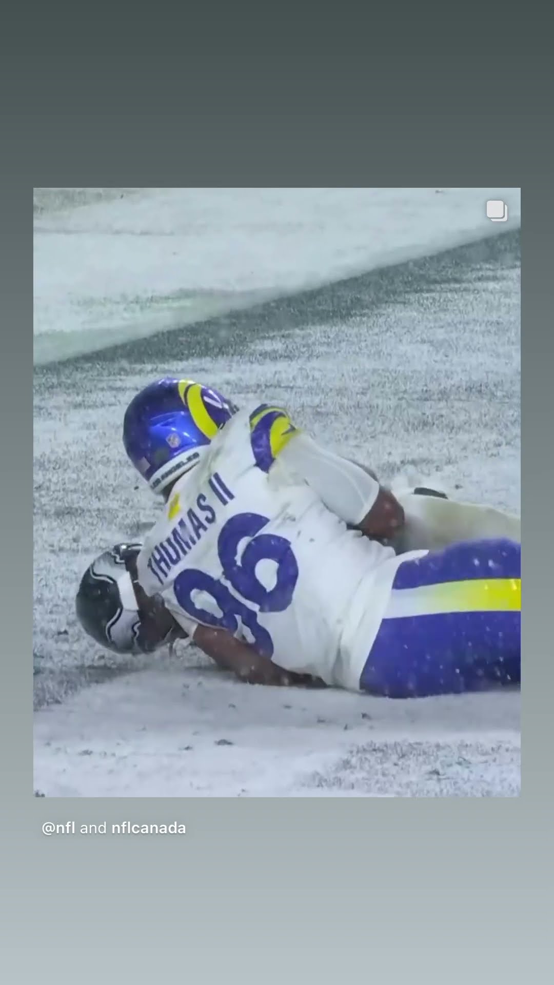 He just can’t move #hoodnews #eagles #jalenhurts #NFL #sports #football #larams #snow #omg #how #wow