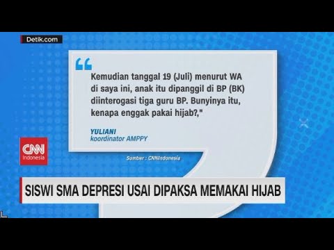 Siswi SMA Depresi Usai Dipaksa Memakai Hijab