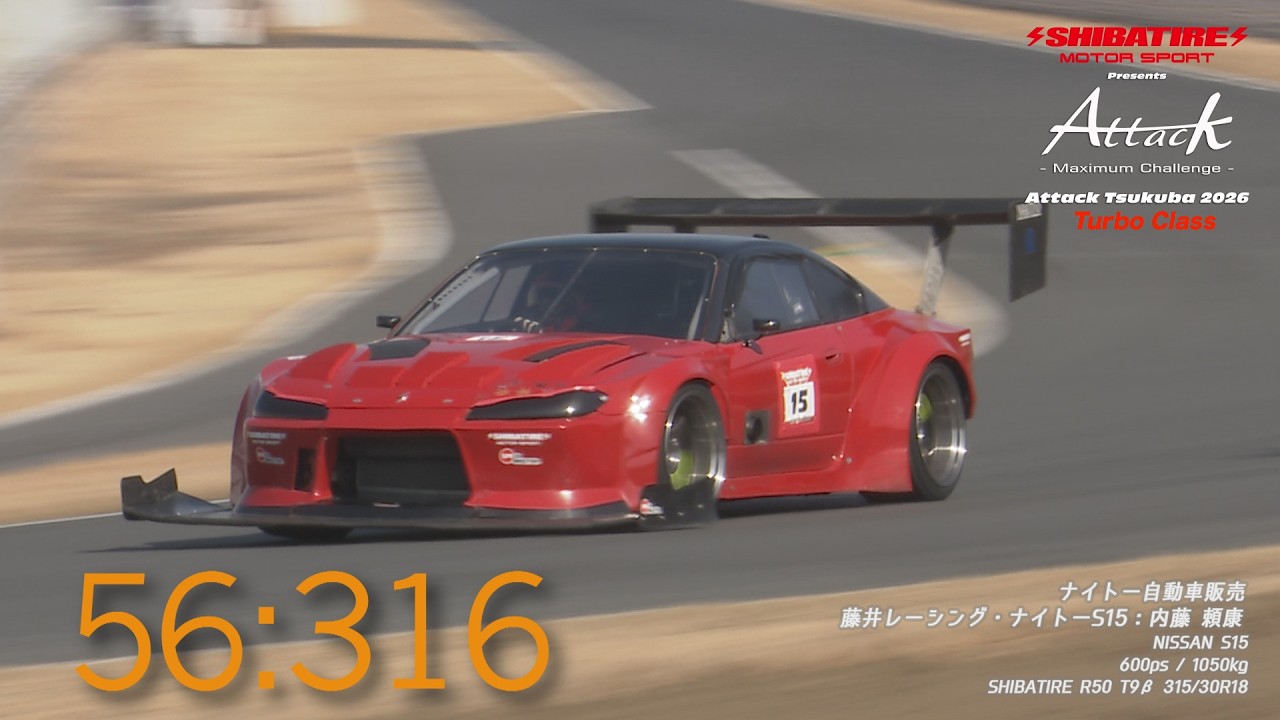 Shibatire presents Attack Tsukuba 2026：藤井レーシング・ナイトー