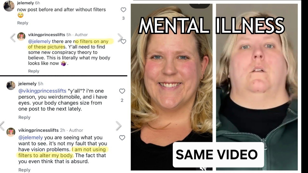 Gaslight O'Brien Is Denying Using Filters or Editing Herself Despite The Proof. New Mental Illness?