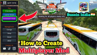 Bus Simulator India Multiplayer Mod Kaise Play Kare? 😱 | Bussid India Room Kaise Banaye screenshot 4