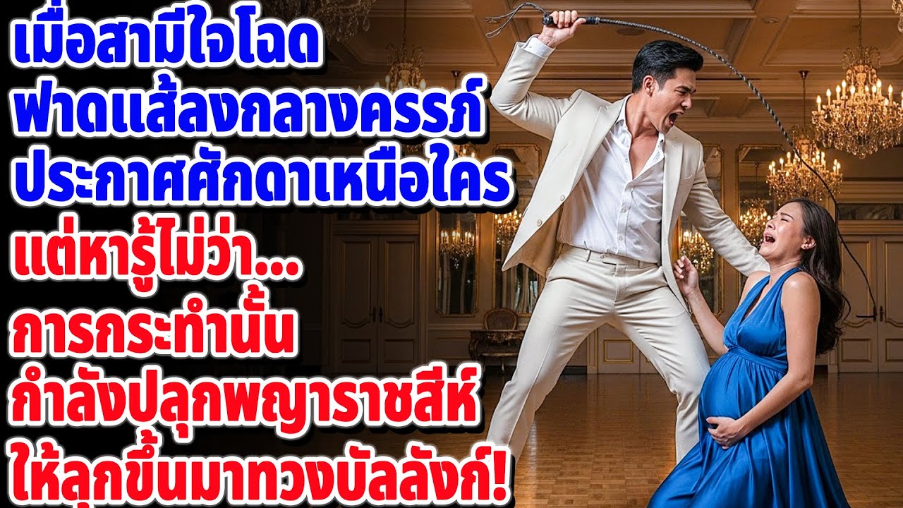 ฟาดเมียท้องที่กำลังคุกเข่า 😭 หารู้ไม่ว่ามีสายตาคู่หนึ่งจับจ้องจากเงามืด...