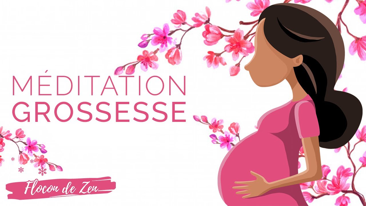 Méditation femme enceinte - Connexion avec son bébé | Flocon de Zen