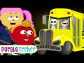 Pueblo Teehee | Las ruedas del autobús terrorífico - Canciones infantiles animadas