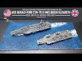 1/700 scale USS Gerald Ford CVN-78 & HMS Queen Elizabeth Diorama - Review